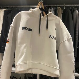 PE Nation scuba material hooded sweatshirt